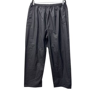 Chinook Waterproof Rain Pants Mens XL Black Polyvinyl Nylon Outdoor Hiking
